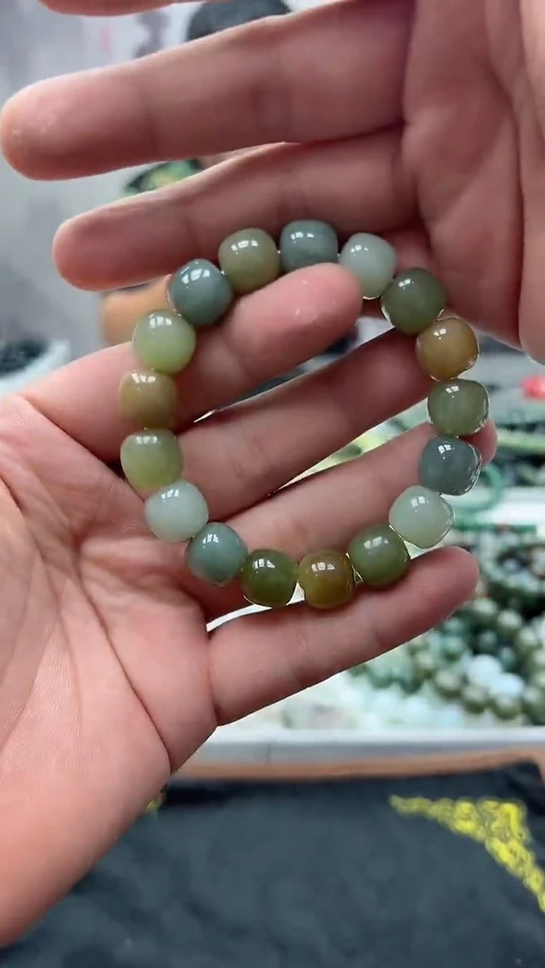 手串未镶嵌和田玉多宝13