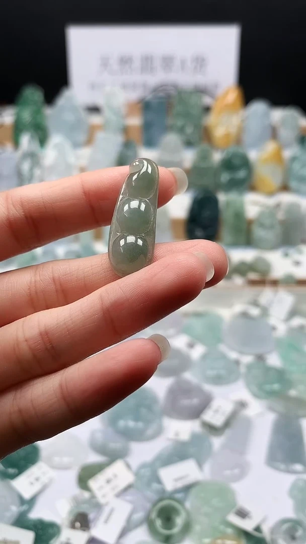 吊坠(不含链)未镶嵌翡翠81福豆