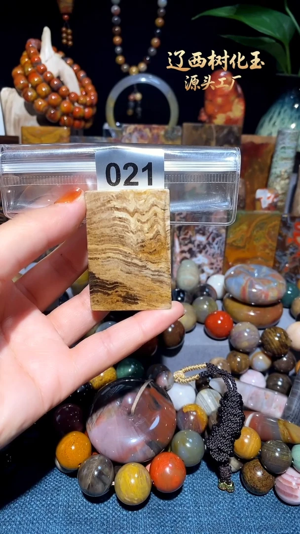 未镶嵌-硅化玉天然北票硅化玉吊坠