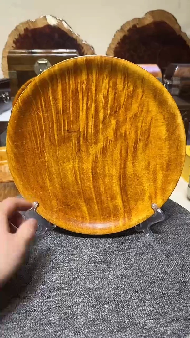 金丝楠枯木老料满水波聚宝盘 27.5/2.8