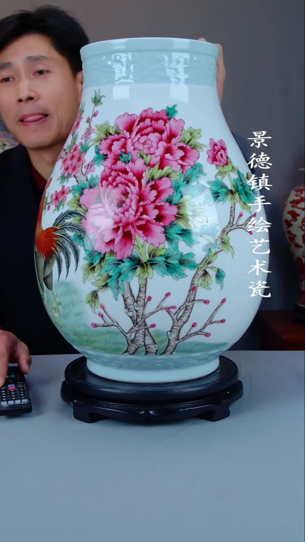 摆件陶瓷景德镇手工手绘陶瓷摆件63