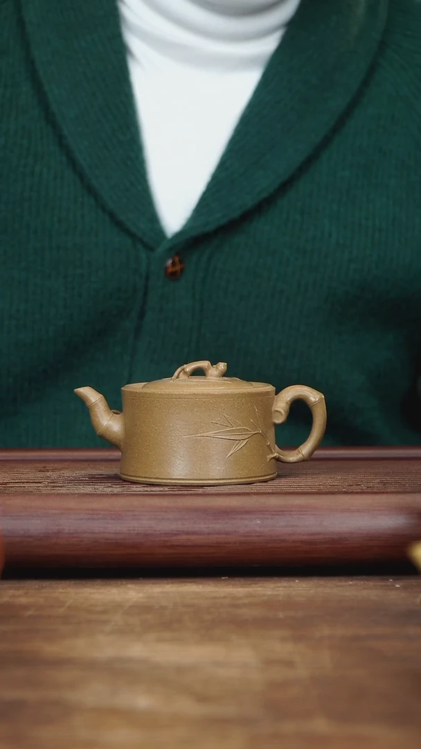 【闪购商品】紫砂茶壶150ml 壹品竹段 段泥