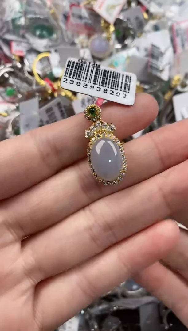 银S925镶嵌戒指翡翠9999-----8