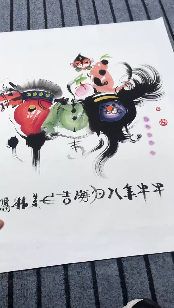 精品国画花鸟作品