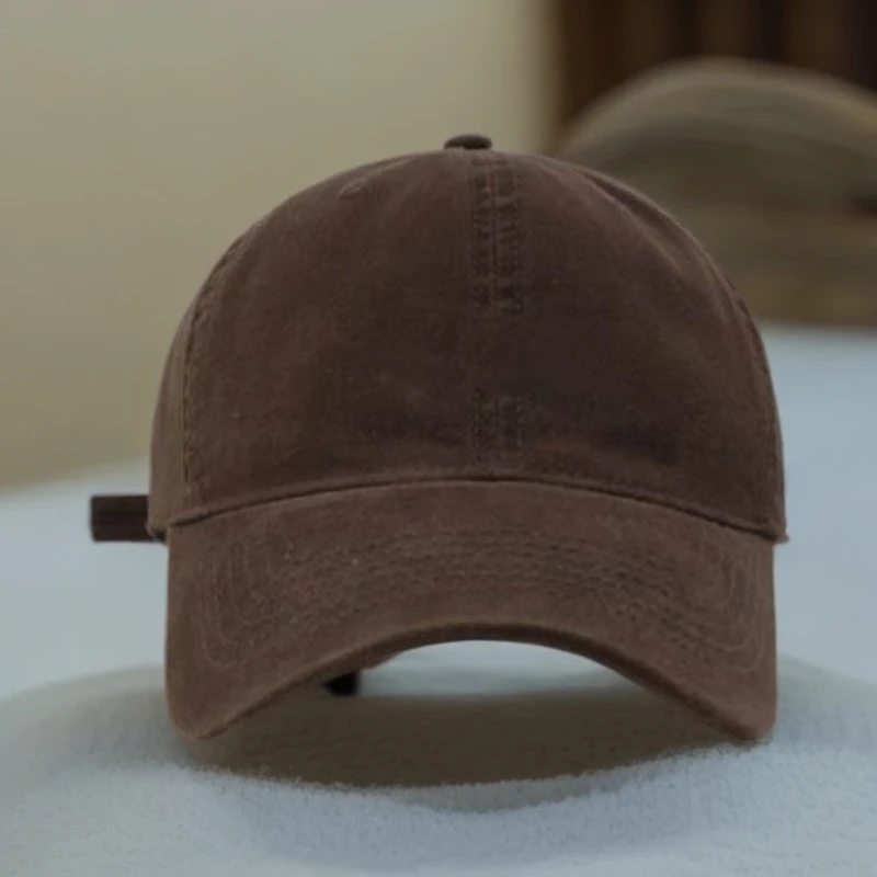 帽子鸭舌帽秋冬平檐棒球帽韩版卡其弯檐