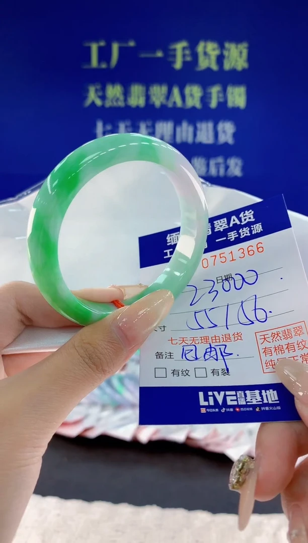 未镶嵌手镯翡翠66 天然翡翠A货