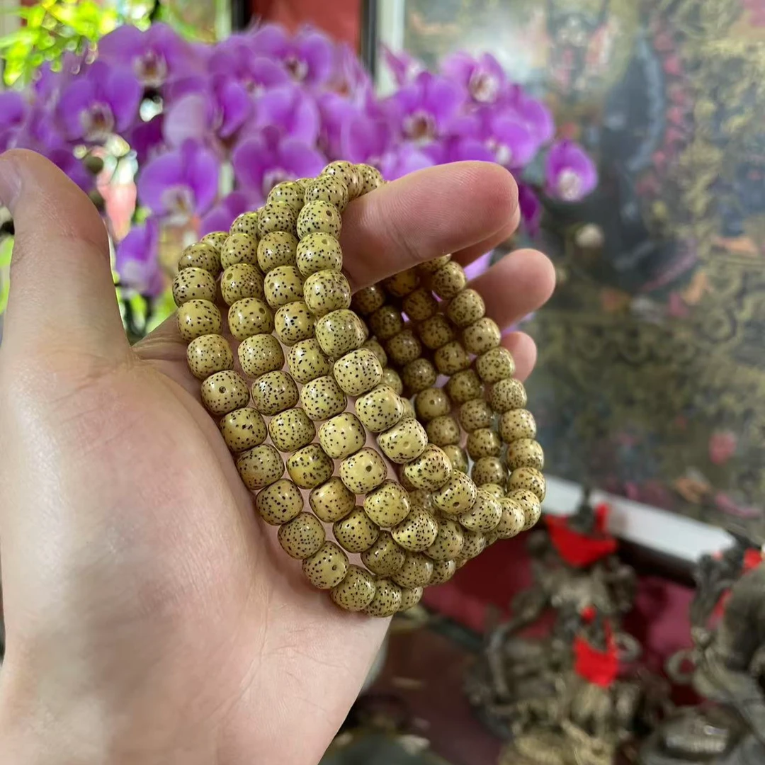精品氧化陈籽星月菩提手串多样性发一