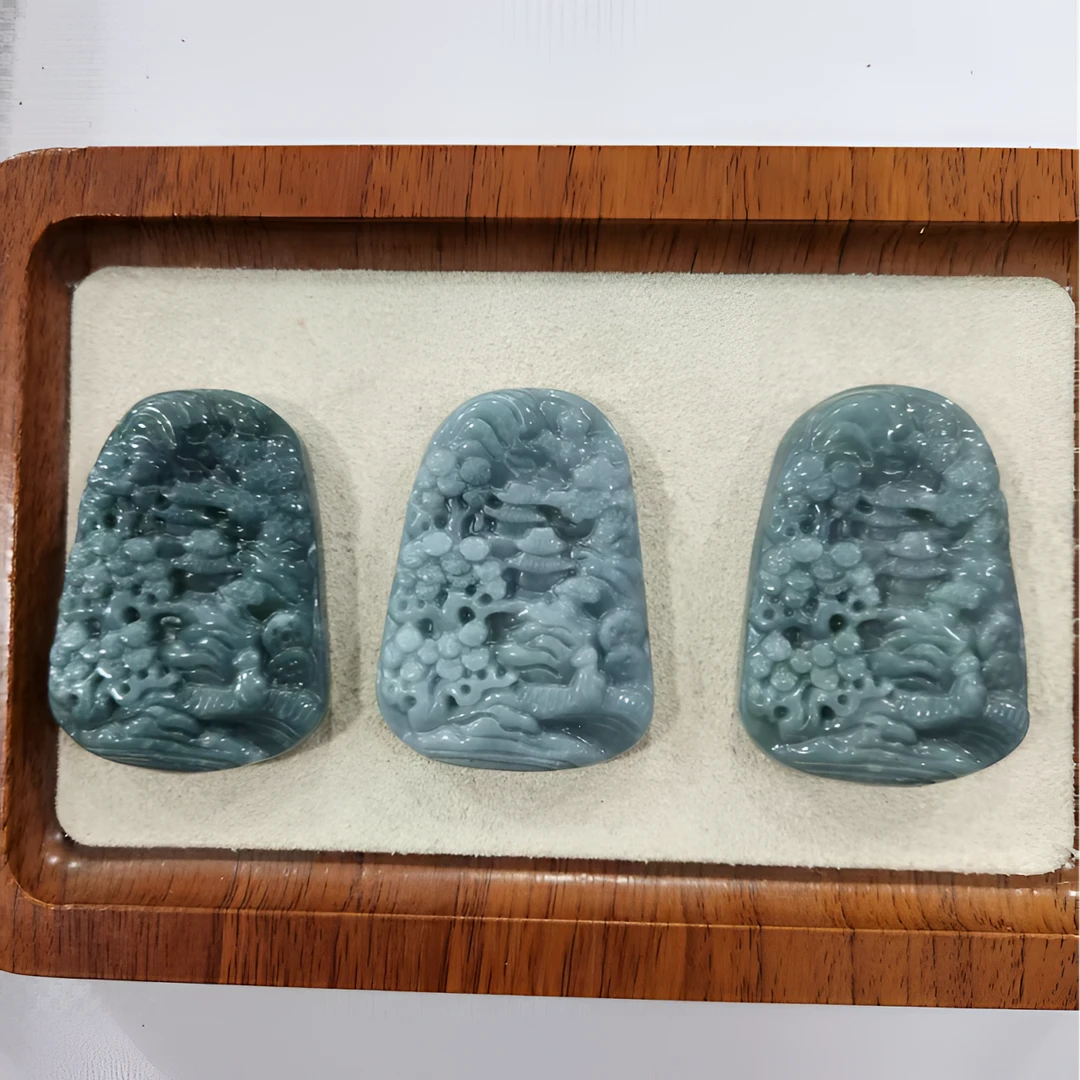 翡翠山水牌【李总福利】未镶嵌多样性发一山水牌LG330