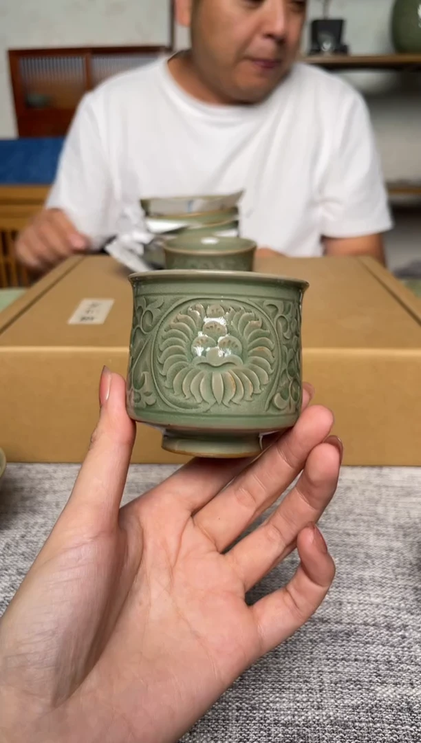 瓷器367王晓娜纯手工闻香杯