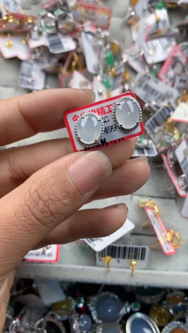 银S925镶嵌戒指翡翠4444---10
