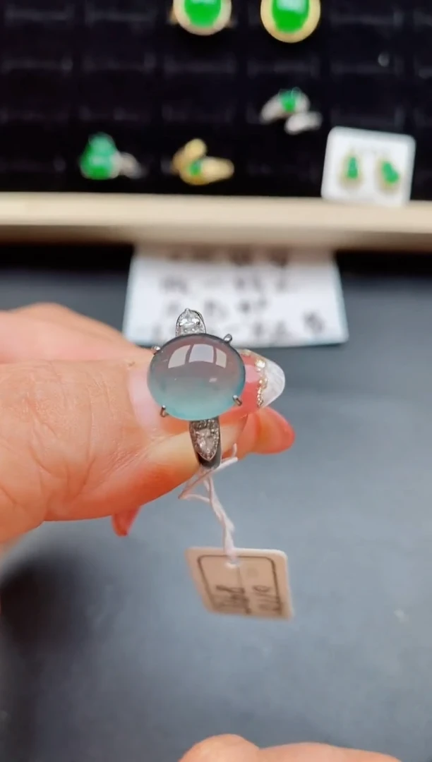 【闪购商品】翡翠戒指银S925镶嵌5080550