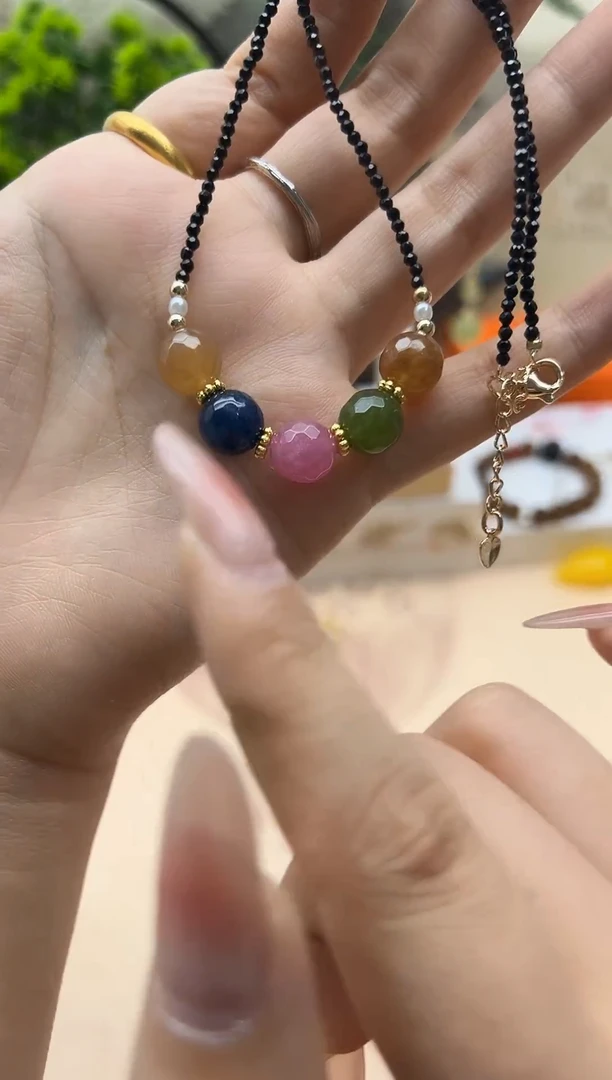 颈饰未镶嵌碧玺108