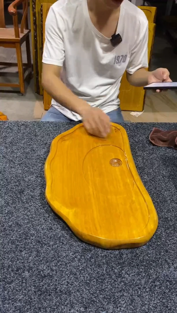 金丝楠源头工厂金丝楠木茶盘