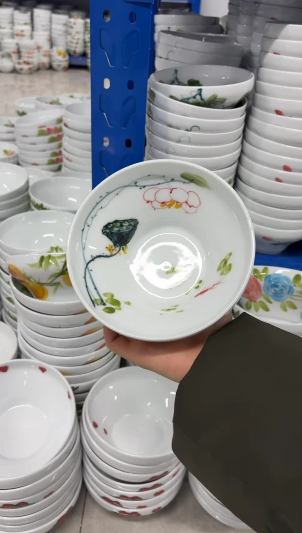 景德镇高温陶瓷食品级手绘釉中彩-葫芦碗