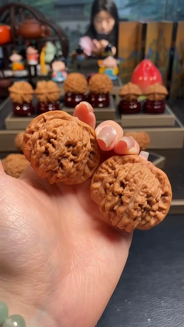 文玩核桃把件F821四座楼45