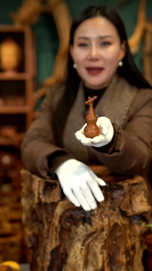 木雷击枣木葫芦手把件