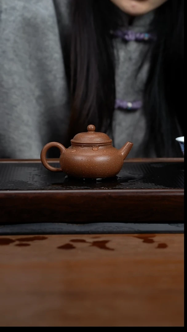 茶壶紫砂130cc黄龙山原矿芝麻段容天4