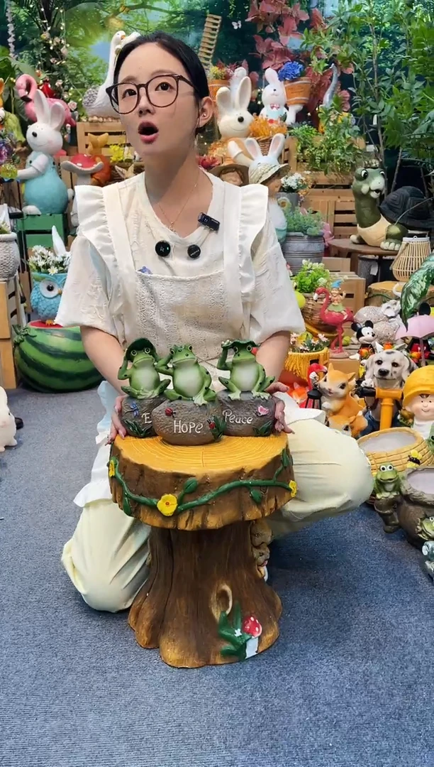 三只青蛙摆件&003&