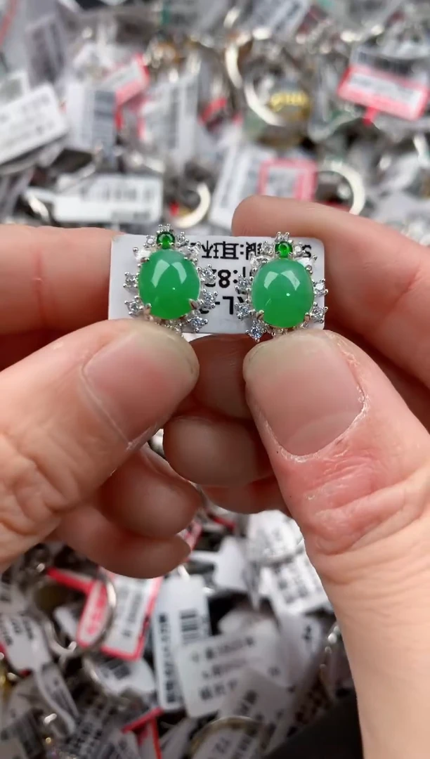 银S925镶嵌戒指翡翠999-----4