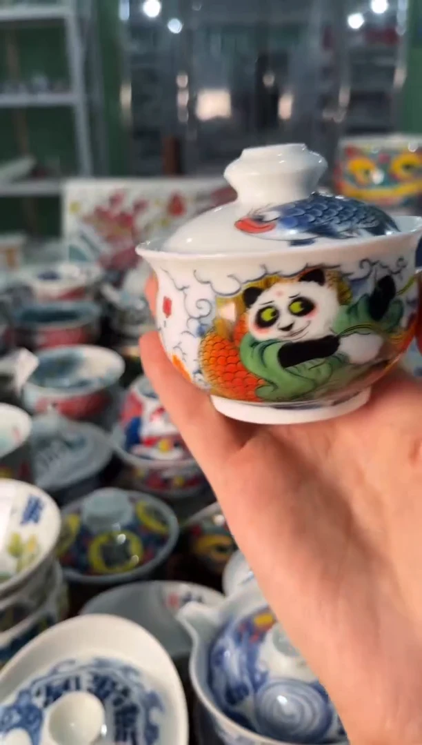 陶瓷昨明景德镇陶瓷：盖碗