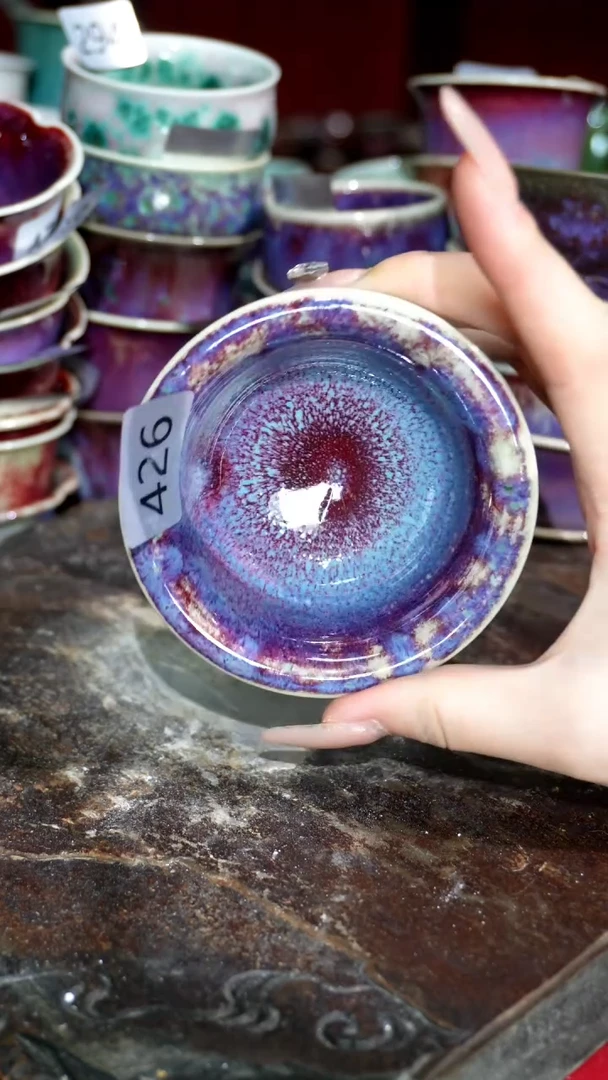 摆件精品窑变钧瓷茶器