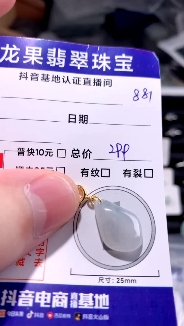 颈饰未镶嵌翡翠冰胶随形881