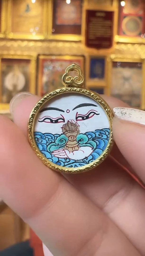 吊坠金刚萨埵--热贡纯手绘