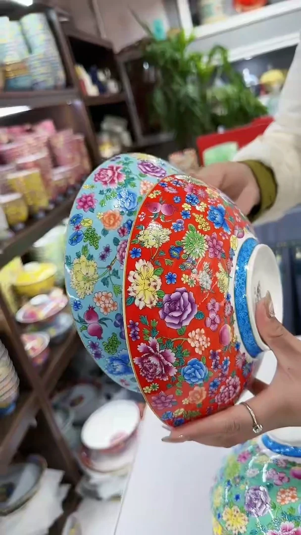 【闪购商品】瓷片8英寸元宝盘2个景德镇陶瓷