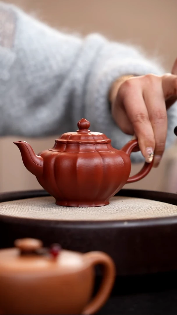 【闪购商品】紫砂茶壶大红袍筋囊笑樱