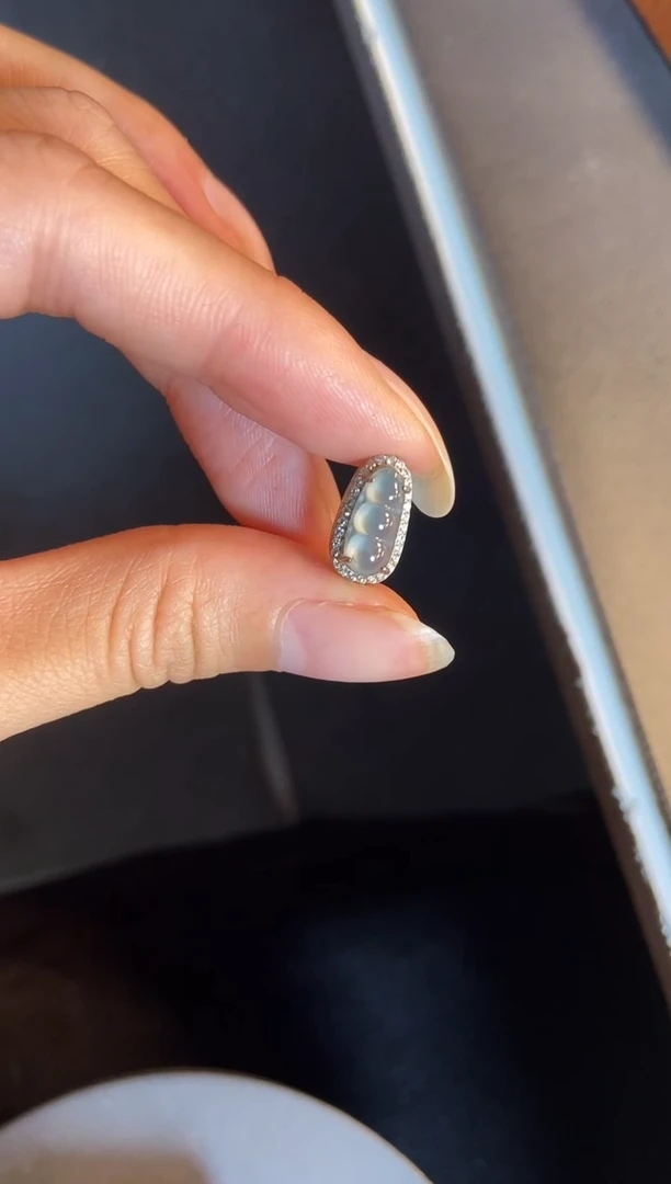 吊坠(不含链)银S925镶嵌翡翠1