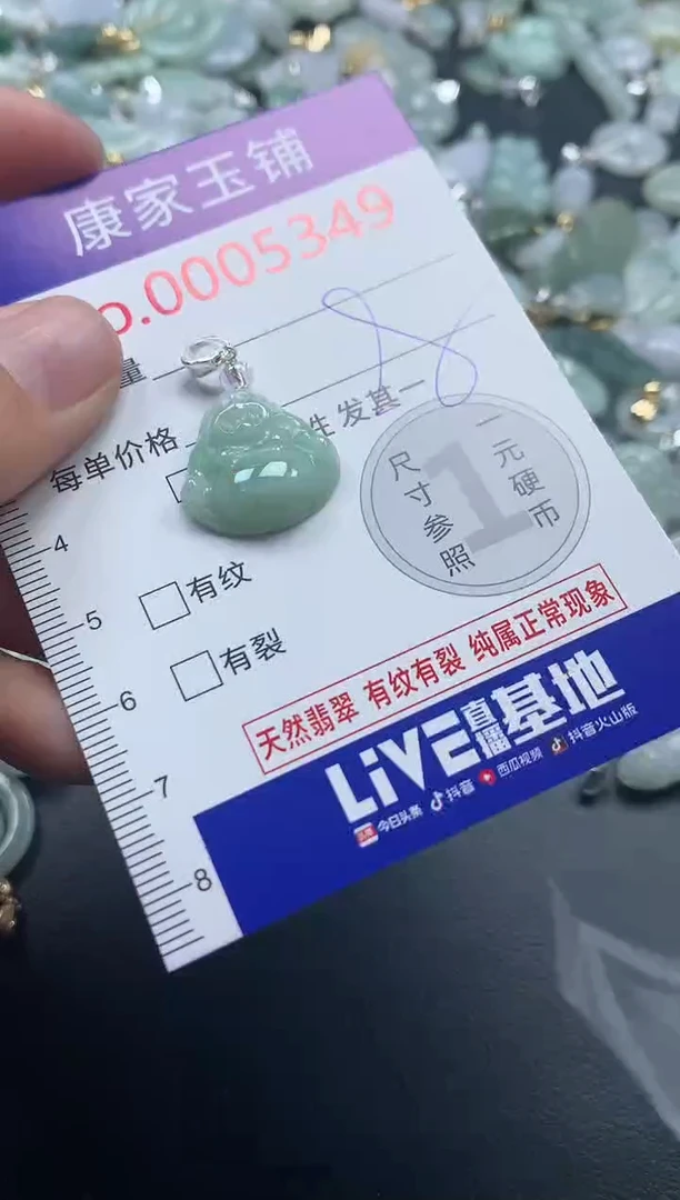 吊坠(不含链)未镶嵌翡翠5349