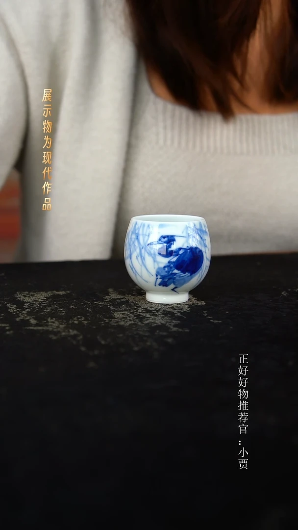 摆件景德镇手工手绘瓷