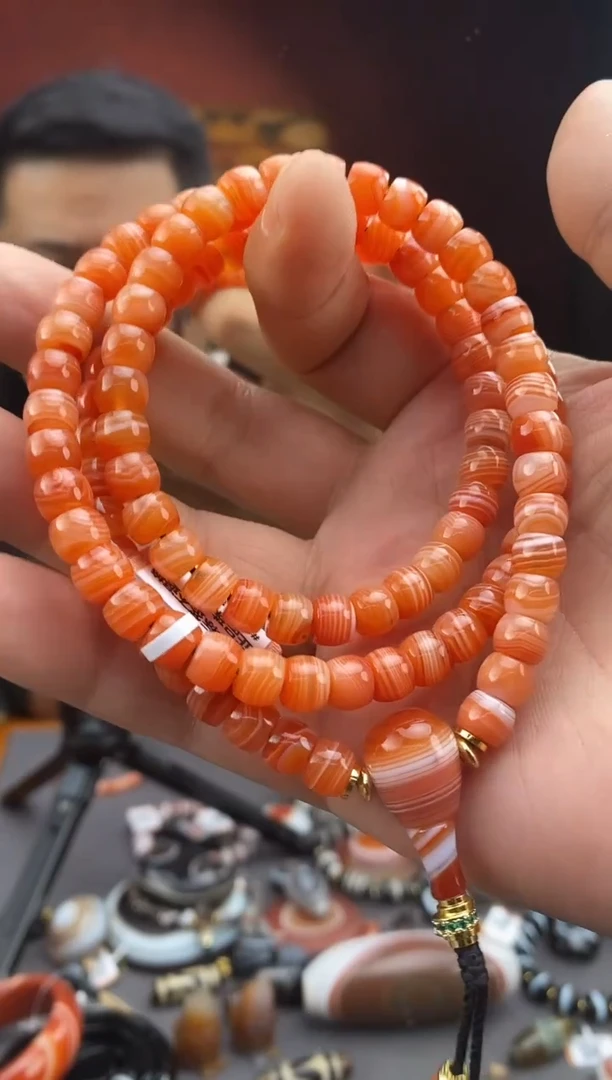 玛瑙/玉髓颈饰未镶嵌-1116 -23 颜色状态多样性发