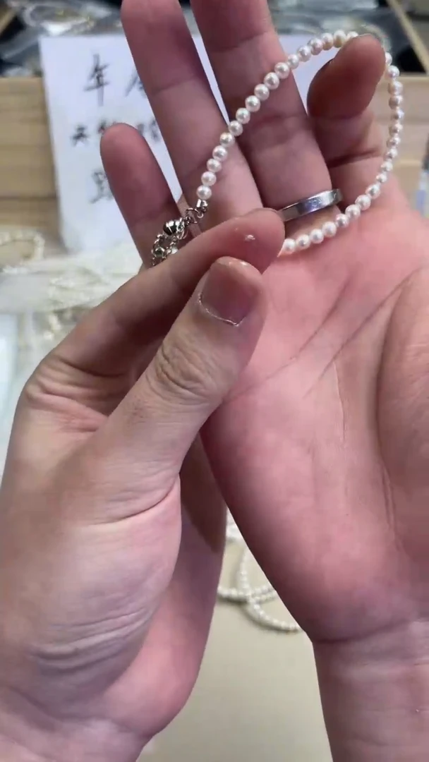 【闪购商品】海水珍珠手链银S925镶嵌1