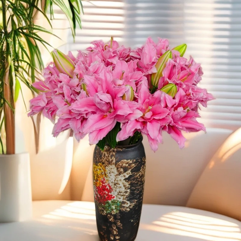 云南木木花卉优妮格 重瓣香水百合花 家居氛围感鲜花水养插花