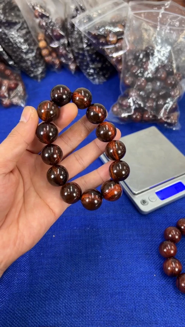 手串/手链黄花梨/降香黄檀1.8紫油梨水波纹手串