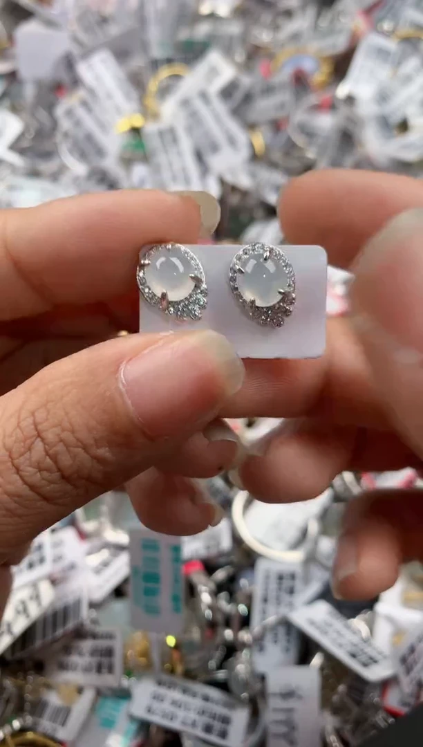 银S925镶嵌戒指翡翠888----2
