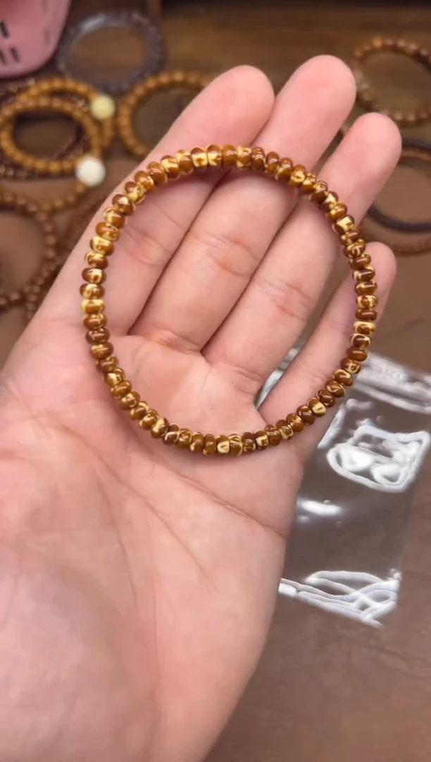 手串紫金鼠A657 3*5.6鼠尖花皮纯肉算盘