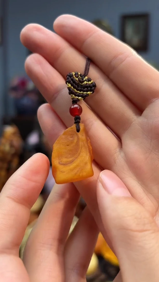 琥珀颈饰未镶嵌手机挂