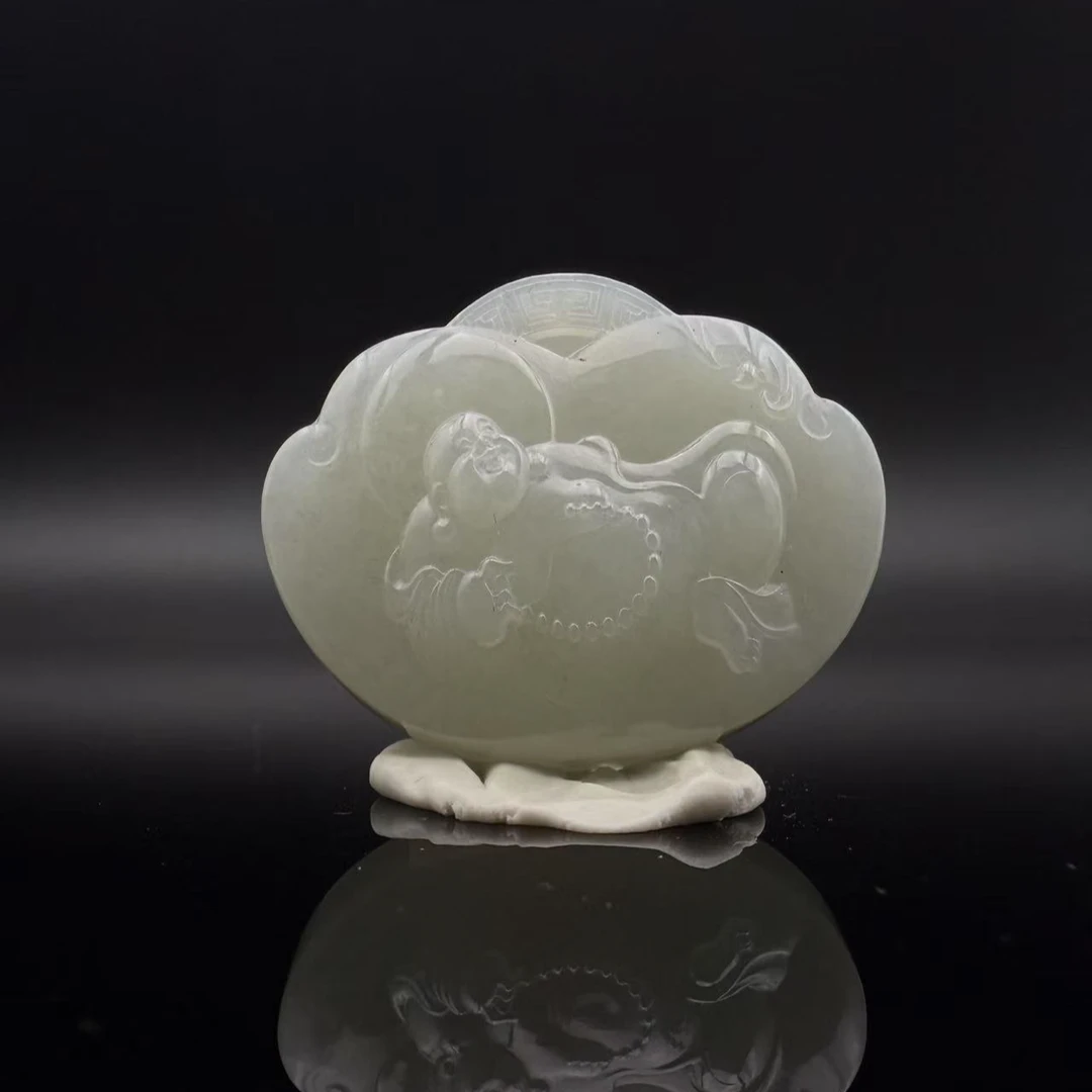 和田玉弥勒佛吊坠 0083