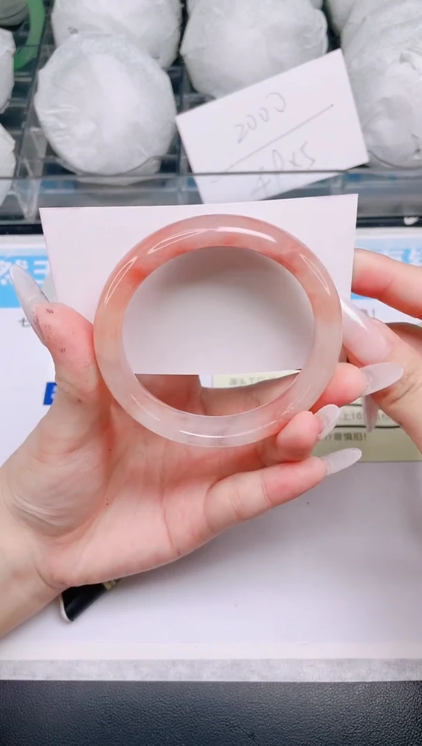 石英质玉手镯未镶嵌v35---56.7