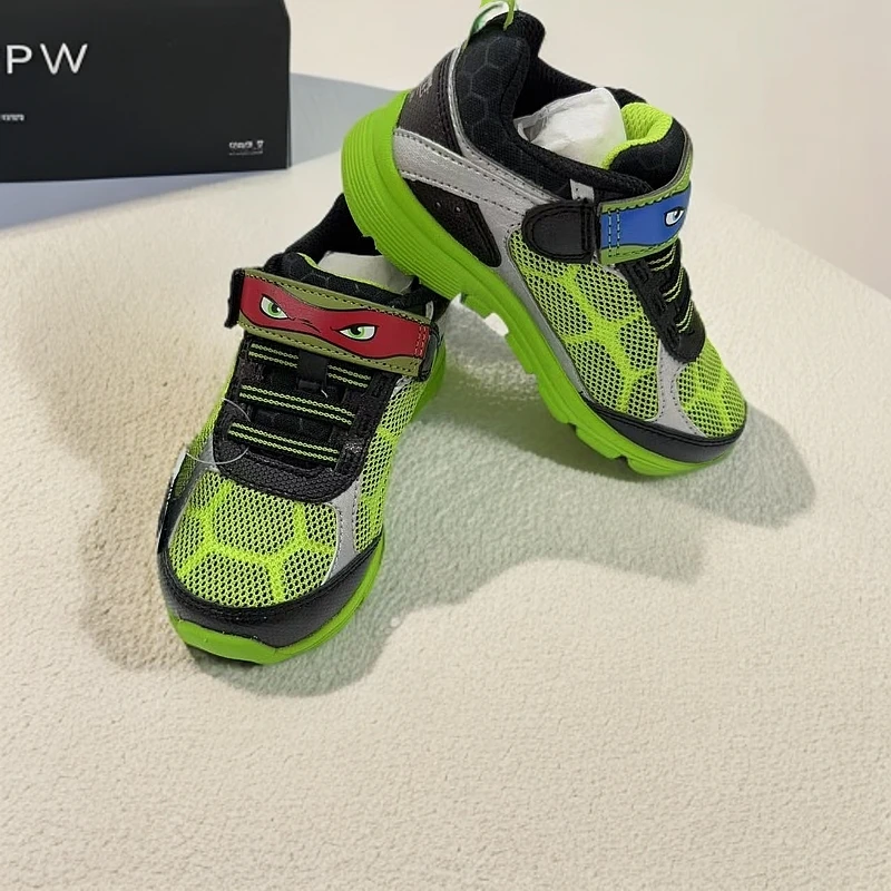 （微瑕 介意勿拍）SR男童忍者龟网眼透气运动鞋春夏 J1-2-077