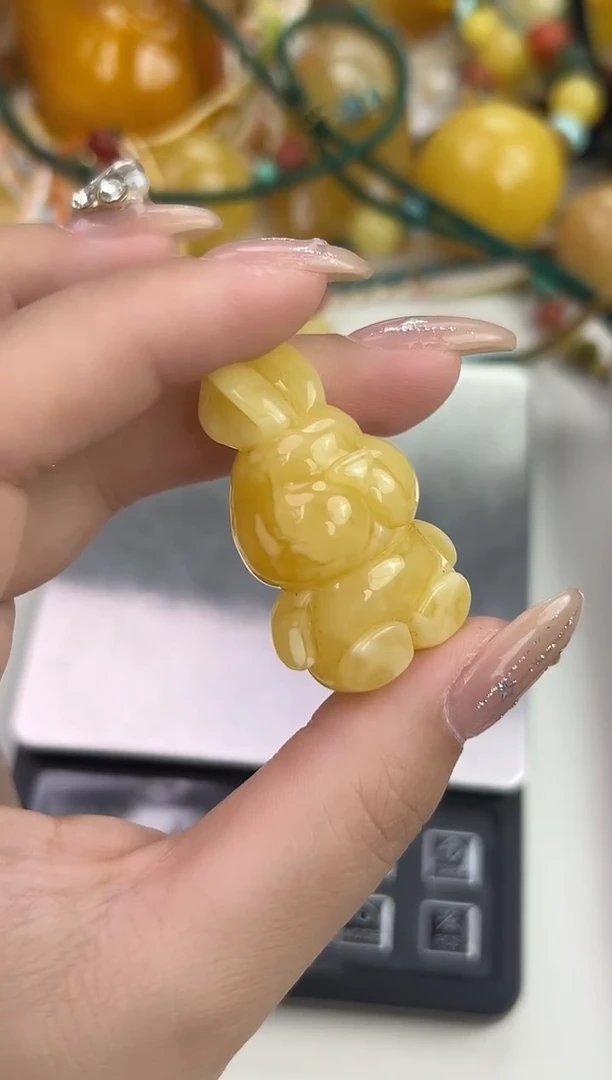 裸石琥珀未镶嵌笨*天然琥珀蜜蜡吊坠