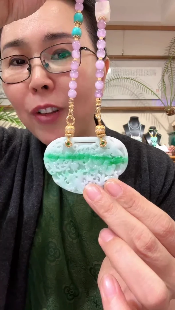 【闪购商品】翡翠颈饰未镶嵌国风