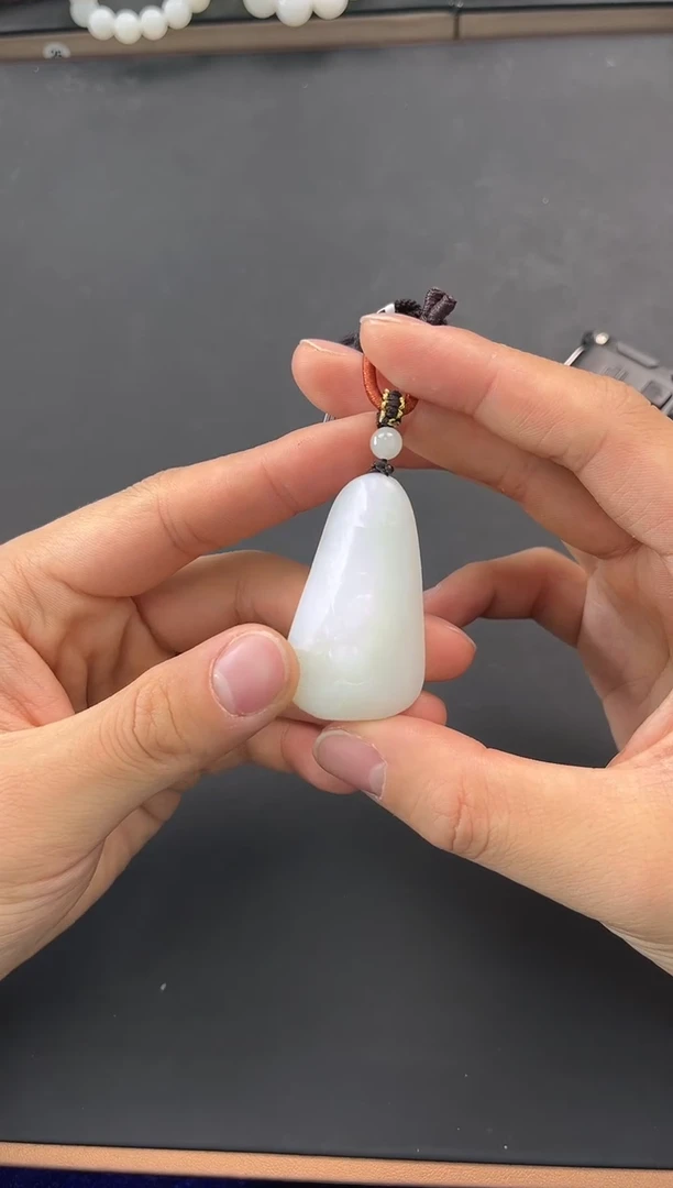 未镶嵌手串和田玉且末天泰白玉佛公微色差