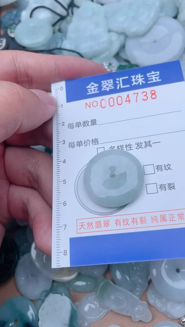 翡翠未镶嵌颈饰4738