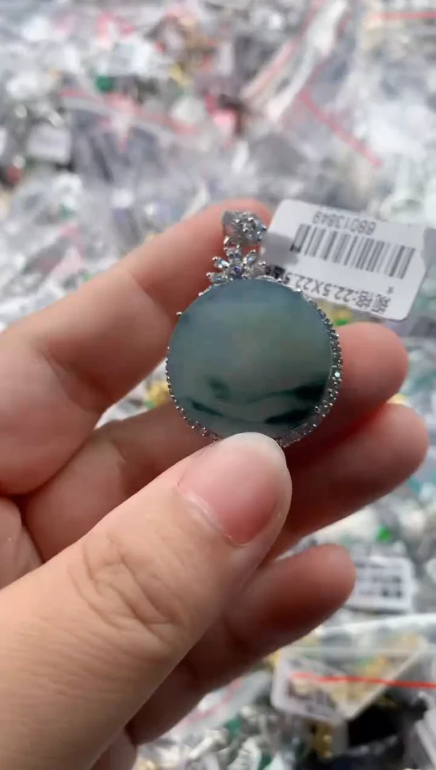 银S925镶嵌戒指翡翠111    6