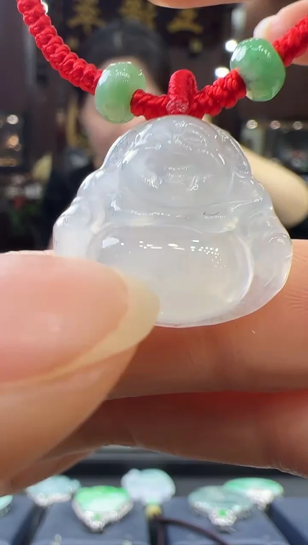 【闪购商品】翡翠挂件未镶嵌佛公手绳