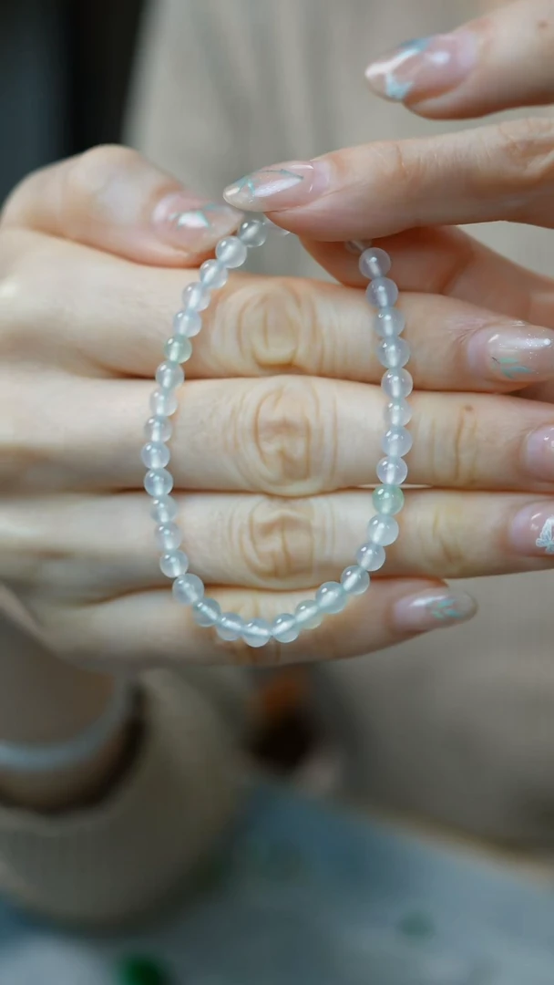 未镶嵌手串翡翠46-5mm珠串/姿/3