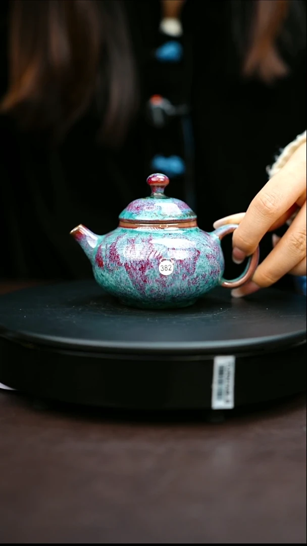 382#原矿钧瓷炉钧釉容天壶